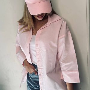 شومیز باکسی لینن
